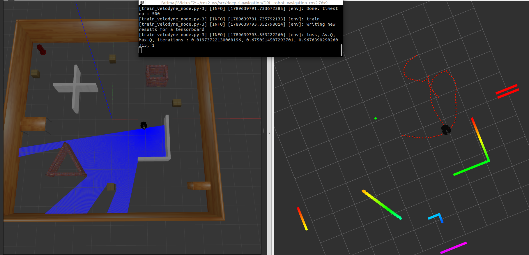 Screenshot of the project titled Goal-Driven Deep RL Policy for Robot Navigation